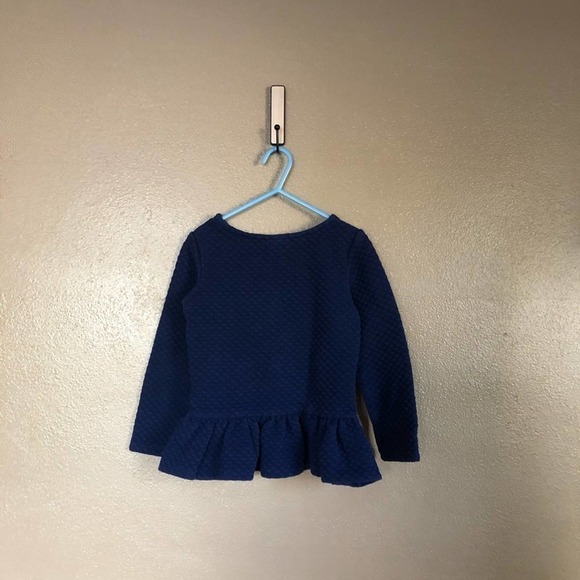 Kids Juicy Couture Navy Peplum Top Size 7 - Picture 7 of 7